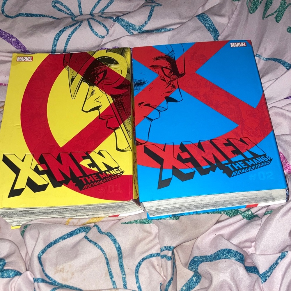 Marvel X-men manga book 1 and 2 used once